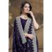 Picture of Comely Silk Midnight Blue Saree