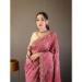 Picture of Grand Silk Pale Violet Red Saree