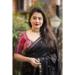 Picture of Well Formed Cotton Black Saree