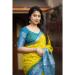 Picture of Shapely Silk Golden Saree