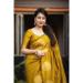 Picture of Stunning Silk Golden Saree
