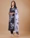 Picture of Exquisite Rayon & Silk Black Readymade Salwar Kameez