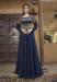 Picture of Alluring Chiffon Dark Slate Grey Readymade Gown