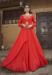 Picture of Wonderful Chiffon Crimson Readymade Gown