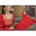 Picture of Wonderful Chiffon Crimson Readymade Gown