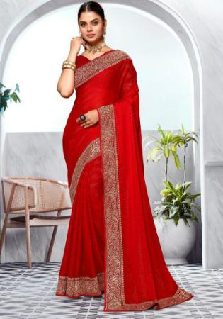 Picture of Splendid Silk Crimson Saree