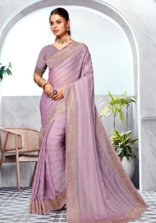 Picture of Marvelous Silk Thistle Saree