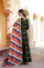 Picture of Pleasing Silk Dark Olive Green Readymade Gown
