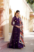 Picture of Elegant Silk Purple Readymade Gown