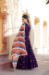Picture of Elegant Silk Purple Readymade Gown