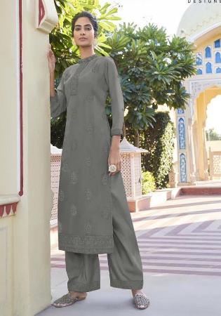 Picture of Gorgeous Georgette Grey Kurtis & Tunic