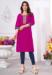 Picture of Rayon & Cotton Medium Violet Red Kurtis And Tunic