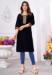 Picture of Ideal Rayon & Cotton Black Kurtis And Tunic