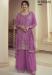Picture of Sublime Chiffon Brown Straight Cut Salwar Kameez