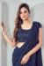 Picture of Grand Lycra Navy Blue Saree