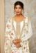 Picture of Excellent Georgette White Straight Cut Salwar Kameez