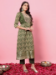 Picture of Cotton & Silk Olive Drab Readymade Salwar Kameez