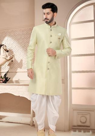 Picture of Magnificent Synthetic Beige Indo Western