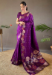 Picture of Delightful Silk Purple Saree
