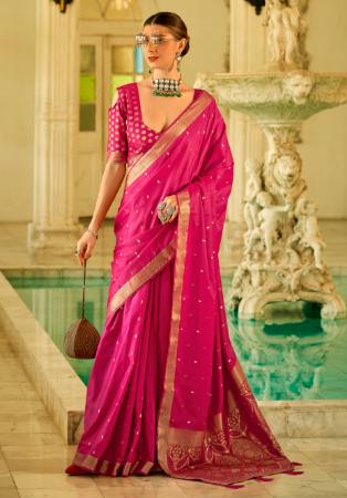 Picture of Comely Satin & Silk Light Coral Saree