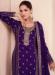 Picture of Nice Silk Purple Straight Cut Salwar Kameez