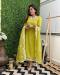 Picture of Beautiful Chiffon Yellow Readymade Salwar Kameez