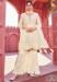 Picture of Sublime Georgette White Straight Cut Salwar Kameez