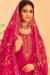 Picture of Organza Light Pink Straight Cut Salwar Kameez